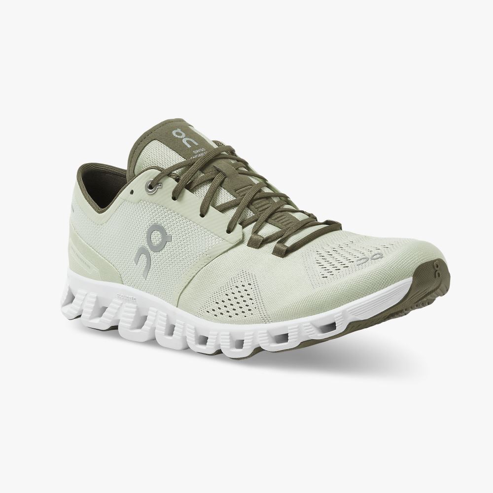 Chaussures Running Route On Running Cloud X Homme Vert Clair | LJM1986BJ