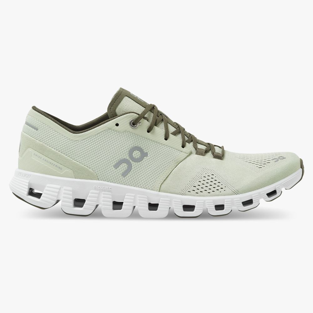 Chaussures Running Route On Running Cloud X Homme Vert Clair | LJM1986BJ