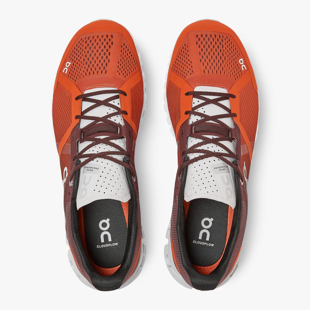 Chaussures Running Route On Running Cloudflow Homme Orange | QLU2335PM